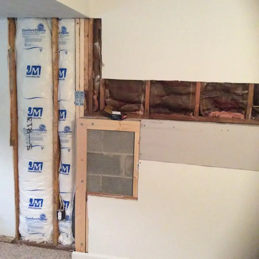 Wall insulation replacement during Odor Removal & Deodorization in Alta Sierra